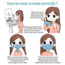 Load image into Gallery viewer, Non-woven Virus Protective Face Mask 3 Ply Hypoallergenic Ear Loop Disposable Face Mask
