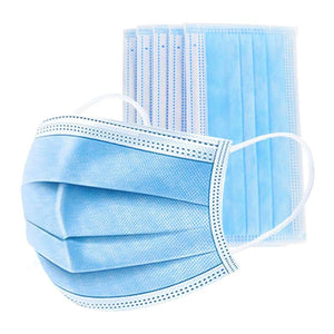 Non-woven Virus Protective Face Mask 3 Ply Hypoallergenic Ear Loop Disposable Face Mask