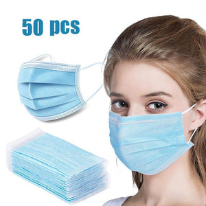 Non-woven Virus Protective Face Mask 3 Ply Hypoallergenic Ear Loop Disposable Face Mask